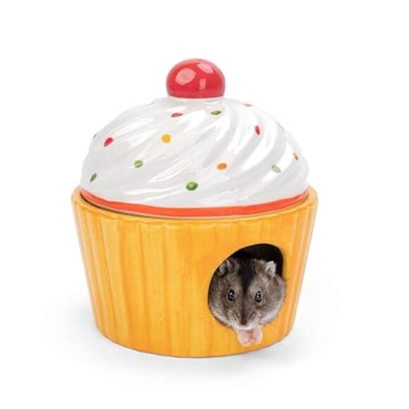 Niteangel Ceramic Hamster House Hideout Hamsters Gerbil Mice - Picture 1 of 8